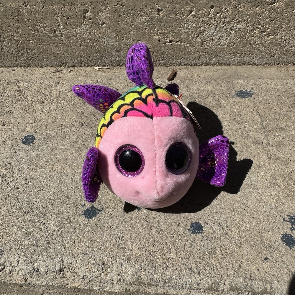 FLIPPY the RAINBOW FISH - Ty 6" Beanie Boos NWT‎